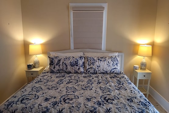 bedroom at Fish Talez cottage at schooner bay